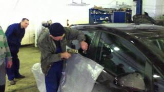 Opel Astra J Разбиваем стекло