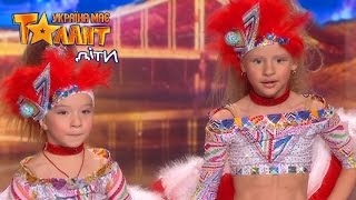 Таня Чернега и Ева Завгородняя. Україна має талант Діти-2. Выпуск 7. Седьмой кастинг от 15.04.2017