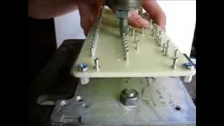 Installing Turret lugs using a Turret lug Press