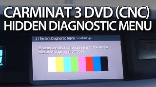 How to enter hidden menu in Carminat 3 DVD (Renault CNC GPS Espace Laguna Koleos Scenic Vel Satis)