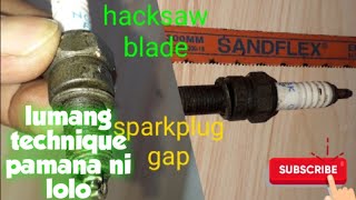 sparkplug gapping tool hacksaw blade/pampalakas ng kuryente