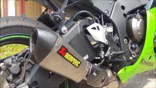2013 Kawasaki ZX-10R Akrapovic titanium installation