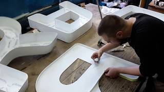Изготовление объемных букв для Gorodok Gallery | 99 Frankov