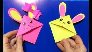 Сделать Пасхального Кролика своими руками поделки бумага детям оригами/что подарить на пасху идеи/