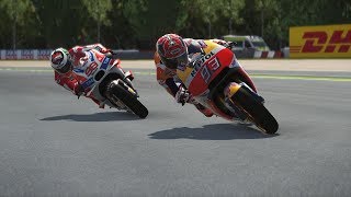 MotoGP MOD 2017 | MARC MARQUEZ  | TV REPLAY CAM | BARCELONA | (VRTG)