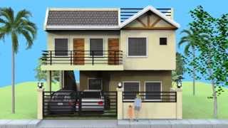 Small 2 Storey House with Roofdeck