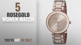 Top 10 Rosegold Women Watch [2018]: Anne Klein Women's AK/1362RGRG Rose Gold-Tone Diamond-Accented