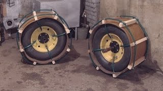 Мотобуксировщик  Часть 1  Колёса резиновые