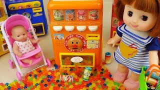 Drinks Machine and Baby doll orbeez surprise eggs toys play