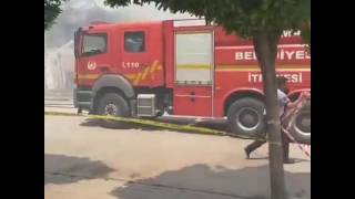 Karaman'da yangın