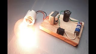 Inverter 1.5v to 220v how to make inverter made to easy simple circuit - New idea at home 2019