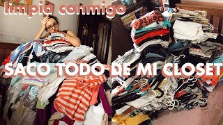 LIMPIANDO MI CLOSET | Decluttering My Closet | Marie Kondo-ing