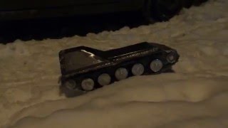 (снег) Металлическая полукопия танка СУ-101 в масштабе 1/10,  RC Tank SU-101 full metal