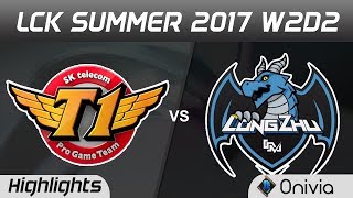 SKT vs LZ Highlights Game 1 LCK SUMMER 2017 SK Telecom vs Longzhu By Onivia