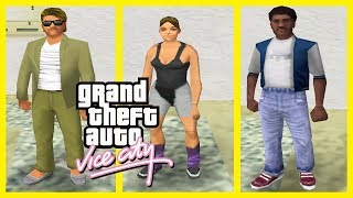 GTA Vice City Pedestrian Quotes : Rich Guy, Female Jogger & Black Street Guy