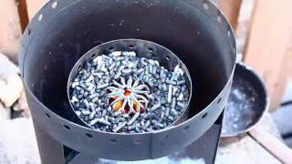 Multi Burn Biomass Cooking Stove Wood Pellet Rocket Stove Wok Station TLUD Gasifier