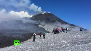 Etna eruption: Stunning scenes from Europe’s tallest volcano