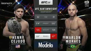 Генри Сехудо - Марлон Мораес | Henry Cejudo - Marlon Moraes