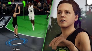 NBA LIVE 19 DEMO GAMEPLAY! BEST FEMALE 3-POINT SHOOTER BUILD LIKE CHEF CURRY! Ep. 2