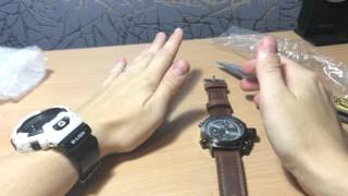 Часы с кожаным ремнём с aliexpress + СРАВНЕНИЕ