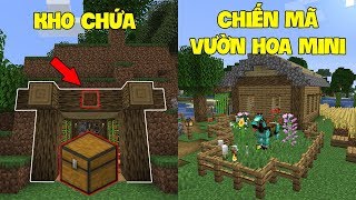 MINECRAFT 1.14 SINH TỒN - TẬP 7 | KHO CHỨA, CHIẾN MÃ, VƯỜN HOA MINI  VÀ GẶP ĐƯỢC NGÔI LÀNG MỚI !!