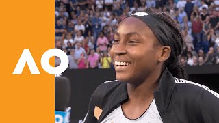 Coco Gauff: "What is my life?! This is crazy!" | Australian Open 2020 On-Court Interview R3