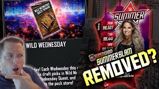 SUMMERSLAM TIER REMOVED? Wild Wednesday Quests! | WWE SuperCard