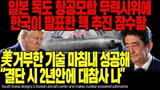 일본 독도 항공모함 무력시위에 한국이 발표한 핵 추진 잠수함 美 거부한 기술 마침내 성공해 "결단 시 2년안에 대참사 나" [ENG SUB]