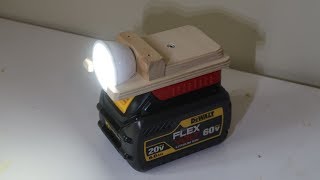 Building a drill battery powered work light