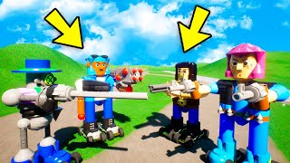 ЛЕГО БРАВЛ СТАРС! ЭПИЧНАЯ БИТВА ОГРОМНЫХ ЛЕГО БРАВЛЕРОВ В БРИК РИГС (Brick Rigs)