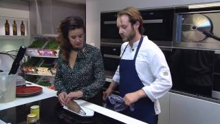 Nagerecht van twee topchefs John Kocken en Douwe Verschuur van restaurant De Heer Kocken in Vught
