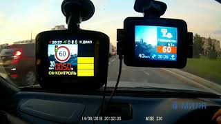 NEOLINE X-COP 9000C против SHO-ME COMBO №5 A12 по Красноярску от магазина 7 миля