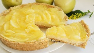 TARTA FÁCIL DE MANZANA Y SIN HORNO # 421 #