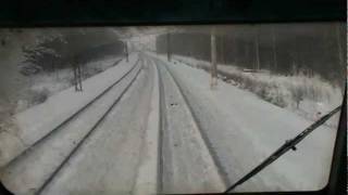 От пл. Привалово до пл. Вельяминово в кабине ЭМ2