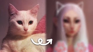 ПРЕВРАЩАЮ свою КОШКУ В ЧЕЛОВЕКА :D | SPEEDPAINT