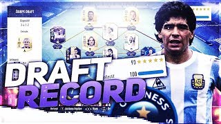 MA MEILLEURE DRAFT SUR FIFA 19 !! 6 JOUEURS A 95+ !