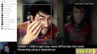 [5-May-2017] PREY PC Performance GTX 1050 ti - 1hr stream - Live Benchmarking