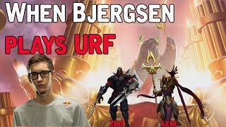 When Bjergsen plays URF - Zed/Azir