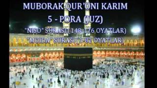 6-PORA. QUR'ON TAFSIRI - "NISO" surasi (148-176) / "MOIDA" surasi (1-82)