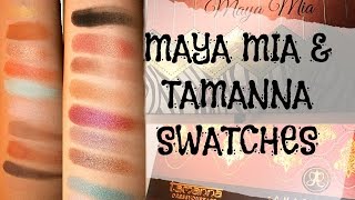 Anastasia Beverly Hills Swatches: Tamanna & Maya Mia Palettes