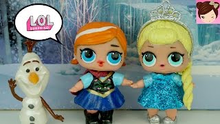 DIY LOL Surprise Dolls Custom Frozen 2 Elsa & Anna Toddlers | Lil Outrageous Littles - Titi Dolls