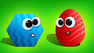 Сюрпризы и ГЕОМЕТРИЧЕСКИЕ Фигуры. Обзор на Яйца Сюрприз с игрушками Щенячий патруль и др.