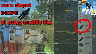 Cara mendapatkan scope x8 di game pubg mobile lite | pubg mobile lite 0.10.0