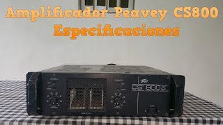 Amplificador Peavey Cs 800X  espesificaciones #QSCRMX850 #Peaveycs1200 #TechnicalProLZ1000