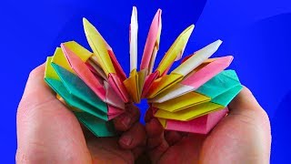 Как сделать радугу пружинку из бумаги без клея! How to make a paper Slinky