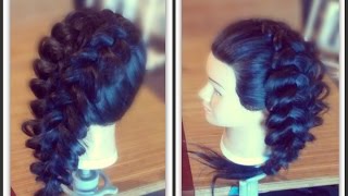 Ажурное плетение на длинные волосы.Свадебные,вечерние прически из кос/на основе плетений.Коса