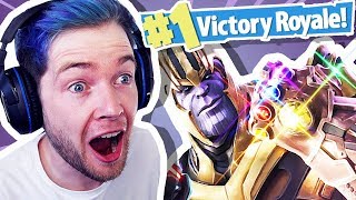 DANTDM REACTS TO THANOS IN FORTNITE!!!