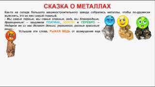 № 258. Неорганическая химия. Тема 32. Общие свойства металлов. Часть 2. Сказка