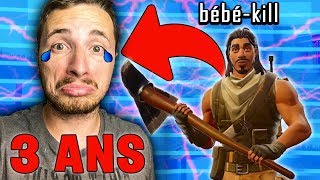 A 3 ANS IL RÉALISE SON PREMIER TOP 1 sur FORTNITE ! ??