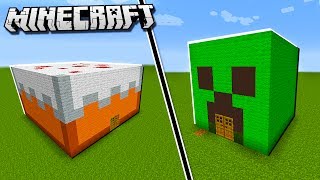 Minecraft CAKE HOUSE vs  CREEPER HOUSE!